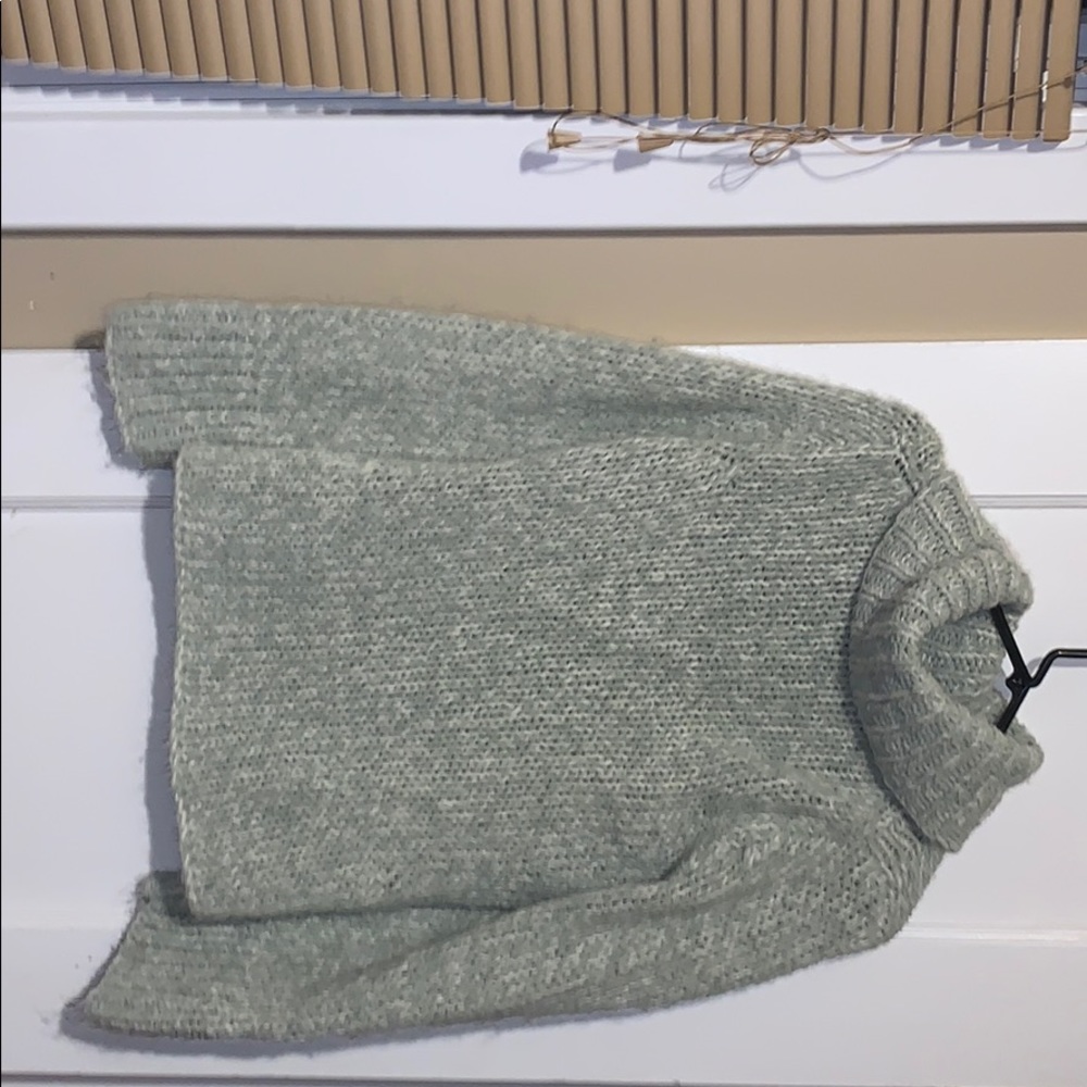 lime green turtle neck